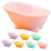 8pcs Bathtub Micro Landscape Mini Bathtub Model Bathroom Soap Dish Hamster Bathtub Simulation Bathtub Dollhouse Decoration Accessories Ornament Doll House Resin Small Bathtub