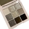 MAEPEOR Black Grey Eyeshadow Palette 9 Colors Cool Toned Matte Glitter Eyeshadow Palette Longlasting Waterproof Smoky Eye Shadow for Girls and Women (Set 1, Black Grey)