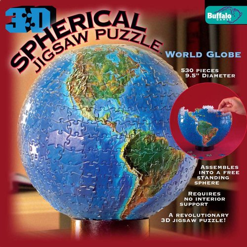 3D Spherical Puzzle - World Globe