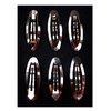 ALL in ONE 50pcs Metal Silver Oval Shape Snap Hair Clips/Barrettes for DIY 50mm