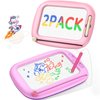 2 Packs Magnetic Drawing Board for Kids, Toddler Girl Toys Age 1-2 & 2-3, Magna Doodle Board for Toddlers 1-3, Educational Learning Toys for 1 2 3 Year Old Girl, Ideal Christmas Birthday Gifts