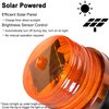 DE-Spark Handheld Emergency LED Solar Powered Strobe Warning Light, Road Construction Cone Traffic Light Flicker Beacon Lamp
