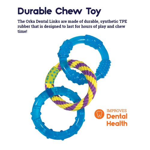 Petstages Orka Dental Links Dog Chew Toy