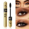 Forever yameili Long-Lasting Waterproof Mascara, Dual-Ended Brush, Black & Blue Colors, Zinni