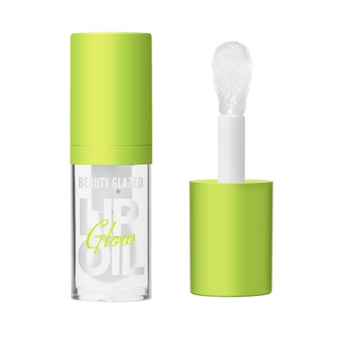 Beauty Glazed Big Brush Head Lip Oil, Ultra-Hydrating & Nourishing, Smooth Glossy Finish Lip Glow Oil, Shiny and Vegan Tinted Lip Gloss, Non-Sticky Formula (1, 101# MEET)