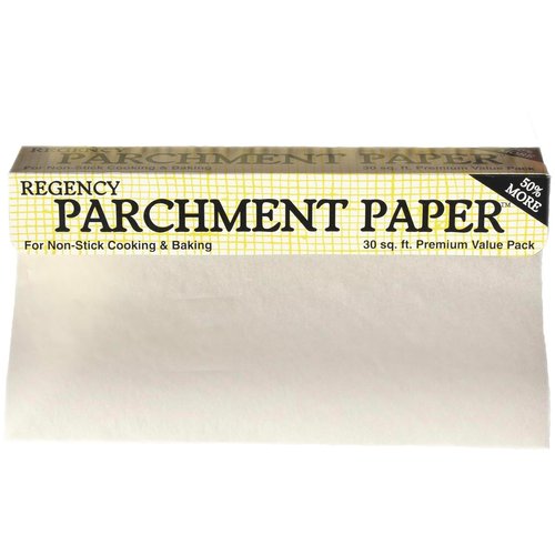 Regency Wraps Parchment Paper Roll For Non-Stick Cooking and Baking, Greaseproof, White, 30ft (pack of 1)