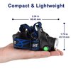 GRACETOP Greenlight LED Headlamp, 1800 Lumens Zoomable Hunting LED Head lamp Flashlight, Hands-Free Headlight Torch Lamp for Hunting Hiking Camping Fishing Reading Running