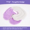 NEWGO Microwave Heating Pad for Face, Hot Cold Gel Ice Pack for Sinus Pressure Relief, Sinus Relief Mask for Migraine, Tension, Stress, Headache, Relaxation (with Washable Cover) - Purple
