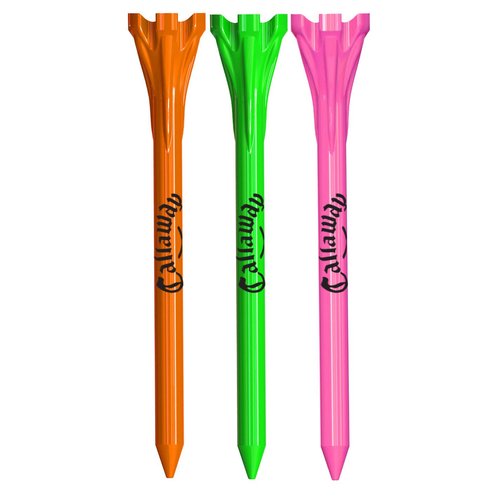 Performance 2.75’’ Plastic Golf Tees, Neon Mix, 30 Pack