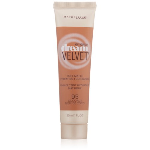 Maybelline New York Dream Velvet Soft-Matte Hydrating Foundation, Cocoa Coconut, 1 fl. oz.