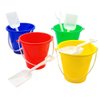 The Dreidel Company Beach Day Playsets (Pack of 12) 5.25" Sand Bucket Play Set Box Includes, Pail & Shovel Sand Toy for Boys and Girls Birthday Party Favor