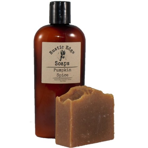 Pumpkin Spice Goat Milk Soap and Lotion Set, Handcrafted in the USA, Goat milk soap, Goat milk lotion, Moisturizing soap and lotion, Pumpkin Spice scent
