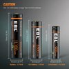 EBL 3.7V Li-ion Rechargeable Batteries 3000mAh 18J Rechargeable USB Lithium Battery for Flashlights, Headlamps, Doorbells, RC Cars (2 Pack)