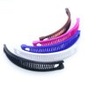 Black and Brown Vintage Clincher Hair Clips and Combs Set - Thick Curly Long Hair Accessories with Fish Grip Slide Claws for Women