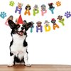 GOTPASS Dog Themed Banner Dog Faces Claws Party Banner Dog Theme Party Bunting Decoration Puppy Birthday Baby Shower Party Supplies