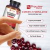 Montmorency Cherry 6400mg - 200 Tart Cherry Capsules - Natural Tart Cherry Extract Supplement for Men & Women – Super Strength, Gluten Free, Vegan and GMO Free - Made in The UK by Prowise