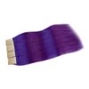 Tape in Hair Extensions Human Hair 16inch 30g 20pcs Purple Remy Hair Extensions Real Human Hair Tape in Invisible Natural Hair Extensions