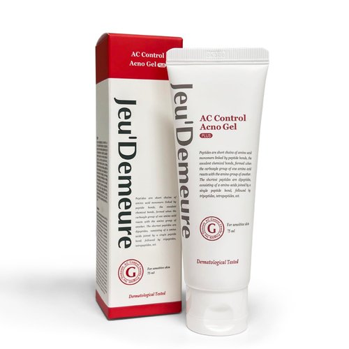 JEU'DEMEURE Korean skin care AC Control Gel Acne Treatment for Sensitive Skin, Pimple Breakout, Peptide, Calming, Blemish Acne 2.53 fl oz