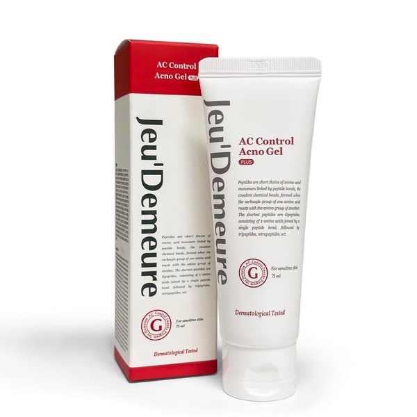 JEU'DEMEURE Korean skin care AC Control Gel Acne Treatment for Sensitive Skin, Pimple Breakout, Peptide, Calming, Blemish Acne 2.53 fl oz