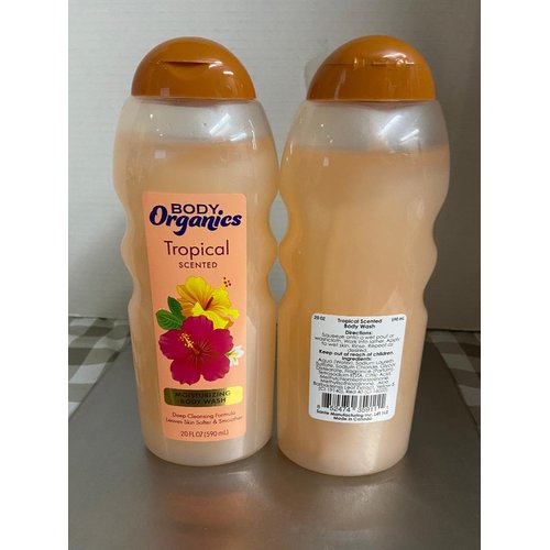 BODY ORGANICS TROPICAL BODY WASH 2 EA 20 OZ EACH