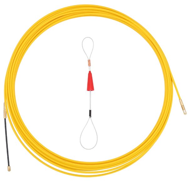 49 Feet Fiberglass Fish Tape Wire Puller Through Wall Wire Threader Fish Plus Fish Cable Fastener
