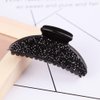 Lurrose 2pcs Rhinestones Beads Hair Claw Clip Shiny Glitter Resin Hair Jaw Clips Elegant Crystal Non-slip Hair Barrettes for Women and Girls