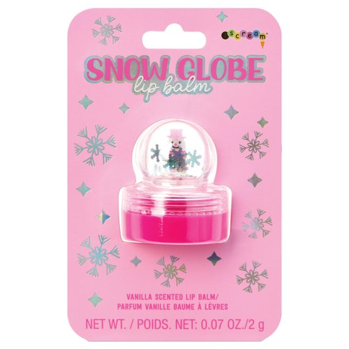 iscream Cheery Snowman Snow Globe Classic Pot Style Vanilla Scented Lip Balm
