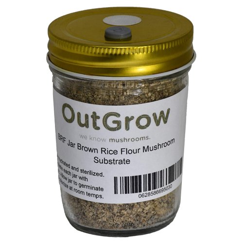 BRF Jars Brown Rice Flour Mushroom Substrate