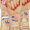 xo, Fetti Fourth of July Decorations Tattoos - 34 styles | Red White and Blue Party Supplies, 4th of July, USA Flag, Memorial Day, Independence Day, Labor Day