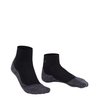 FALKE Men's TK2 Explore Cool Short Hiking Socks, Quarter, Medium Padding, Breathable Quick Dry, Cooling, Lyocell, Black (Black-Mix 3010), 6.5-8.5, 1 Pair