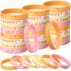 28 Pieces Groovy Retro Hippie Silicone Wristbands Daisy Flower Peace and Love Rubber Bracelets Groovy Daisy Party Favors for Kids adults 60s 70s Two Groovy themed Birthday Party Decoration Supplies