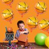 BIEUFBJI 18 Inch Basketball Balloons Aluminum Foil Balloon Sport Party Basketball Theme Birthday Party Supplies Decor 10 PCS