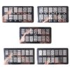 WOKOTO 5 Pieces Nail Stamping Plates Kit Floral Geometric Mosaic Image Stamp Set For Nail Art Stamp Stamping Templates Kit