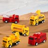 HSMQ 8 Pack Pull Back Cars Vehicle Toys Set, Fire Truck Construction Truck Model for Kids Boys Girls Toddler, Mini Pull Back Vehicles Party Favors Birthday Gift Classroom Prize Pinata Fillers