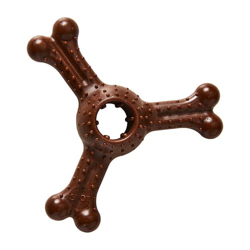 Ethical Pet Bam-Bone Plus Triple Chew Dog Toy Bison, 1ea/7 in