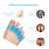 Toe Separators, Restore Feet to Their Original Shape, Bunion Pain, Foot Intrinsic Muscle Strengthening, For Men and Women, Toe Stretcher, Big Toe Correctors, Foot Health, NAOS Therapeutics, Blue