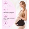 GABRIALLA Pregnancy Belly Band - Strong Support, 8" Wide, Made In USA, Black (XL)