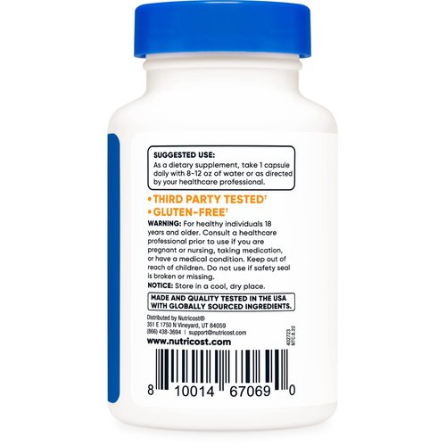 Nutricost Tudca 250mg, 30 Capsules (Tauroursodeoxycholic Acid) - Gluten Free, Non-GMO