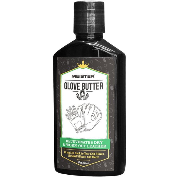 Meister Glove Butter (6 oz.) - Rejuvenates Golf Gloves, Baseball Gloves and Other Leather Gloves