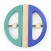 Tegu Swivel Bug Magnetic Building Block Set, Teal & Blue