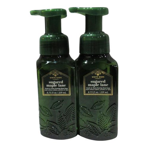Bath & Body Works Gentle Foaming Hand Soap, 17.5oz Each, Pack of 2 Bottles (Sugared Maple Leaf)