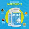 Go Out Daily Maintenance - Natural Uric Acid Support with Tart Cherry, Celery Seed, and Turmeric - Vegan, Non-GMO, Gluten-Free Supplement for Joint Comfort and Healthy Kidney Function 90 Capsules