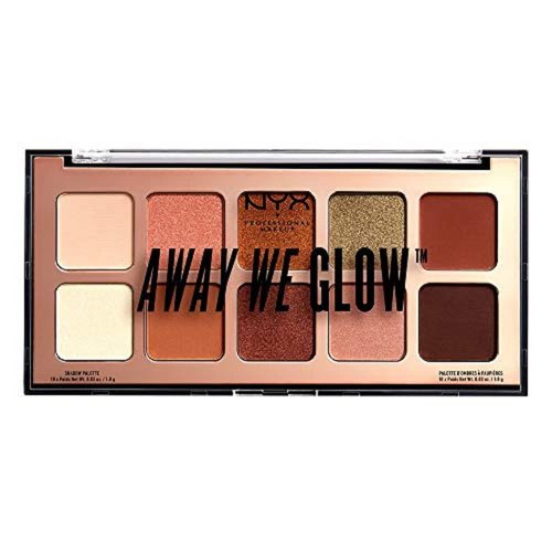 NYX Nyx away we glow eye shadow palette hhoked on glow