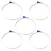 POWERTEC 70250 6 Inch Key Hose Clamp, Thumb Screw Key Adjustable Stainless Steel Hose Clamps for Dust Collection, Dust Collector and Dryer Vent Hose, Pipe Clamp, RV Clamp, Worm Gear Clamp, 5 pack