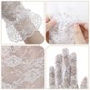 anpiwshjo White Lace Gloves, Tea Party Gloves, Wedding Gloves, White Opera Gloves, Evening Gloves, Lace Gloves Women, White Tea Gloves Women, 1950s Accessories for Women
