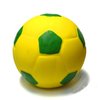 WantChew Soccer Latex Ball Dog Toy, Yellow with Green