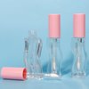 COSIDEA 9pcs Empty 2.5ml/0.08oz Pink lip gloss tubes with wand unique Wave shape lipgloss tube container small capacity for lip Tint DIY (9)