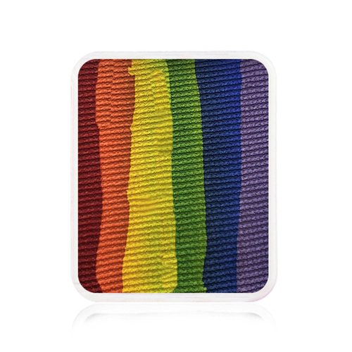 Kraze FX Face Paint Palette Refill - Essential Rainbow (6 gm) - Hypoallergenic, Non-Toxic, Water Activated Professional Face & Body Painting Makeup Supplies for Sensitive Skin, Kid Safe, Adults
