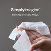 SimplyImagine Countertop Paper Towel Holder Dispenser - Black Acrylic Napkin Holders for Kitchen or Bathroom for Multifold, C Fold, Trifold, Z Fold - Disposable Hand Towel Tray, Commercial or Home Use