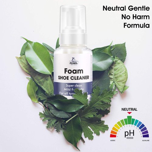 Alloda Shoe Cleaner, Rich Foam Clean 80Pairs, Suede Shoe Cleaner, Leather Cleaner, Sneaker Cleaner Kit, Shoe Cleaning Kit with Brush Towel, (clear)